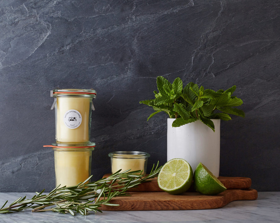 Natural Kitchen Candles - Mint