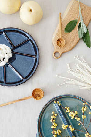 Divided Plate - Dark Blue