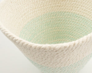 Cotton Cord Bowl - Aqua