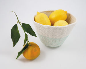 Cotton Cord Bowl - Aqua