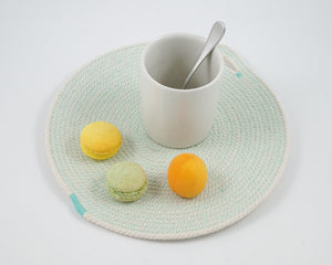 Cotton Cord Placemat - Aqua