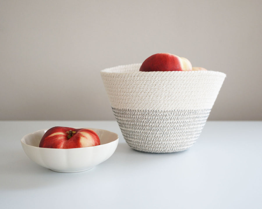 Cotton Cord Bowl - Grey