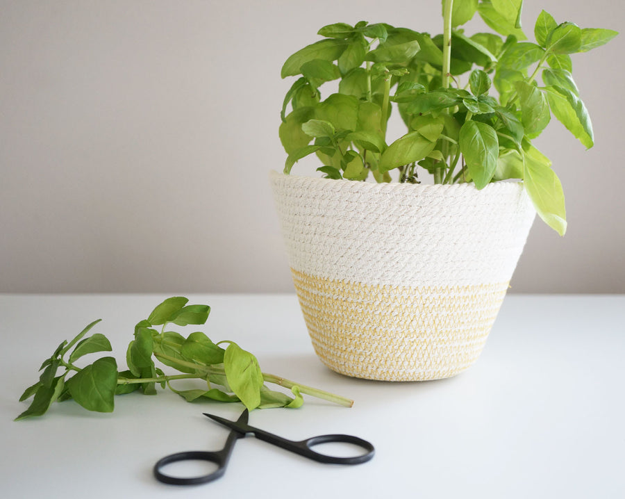 Cotton Cord Bowl - Mustard