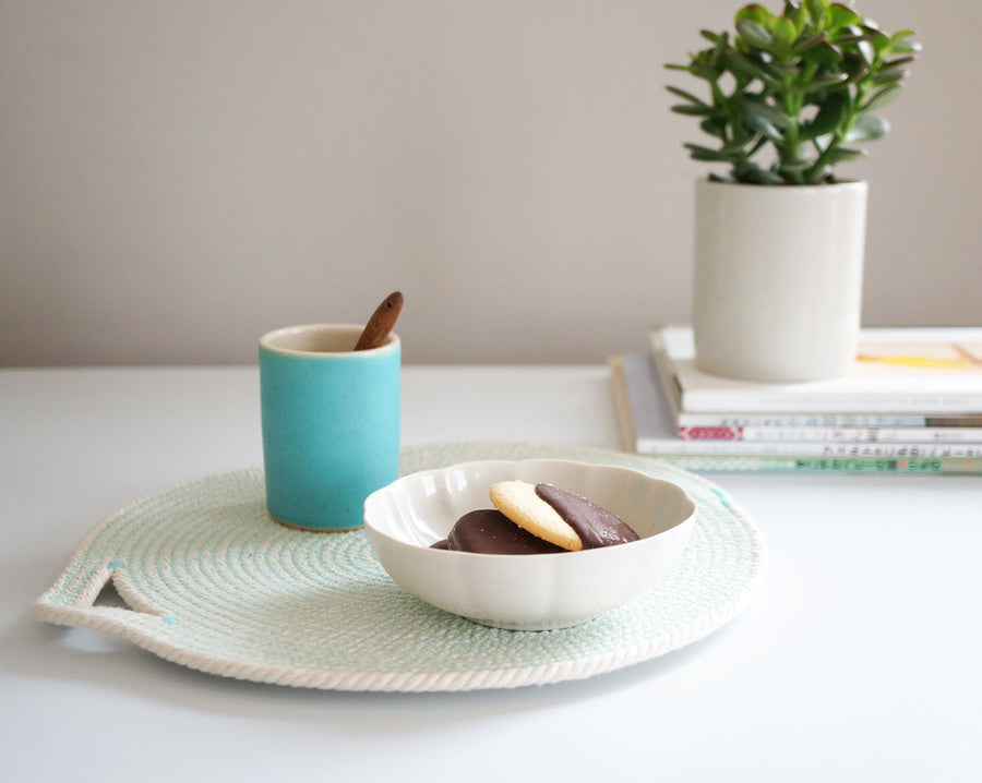 Cotton Cord Placemat - Aqua