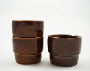 Vintage Stacking Cup - Brown